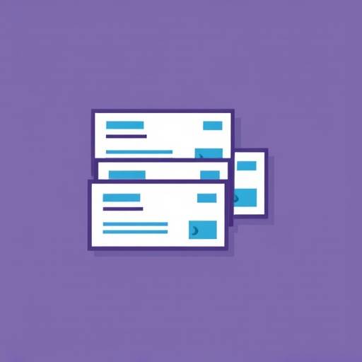 A stylized graphic representing payroll checks and direct deposit icons