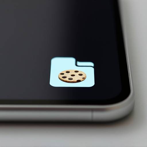Illustration of a cookie file being stored on a digital device